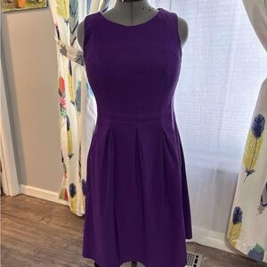 Elegant Purple Sleeveless Dress